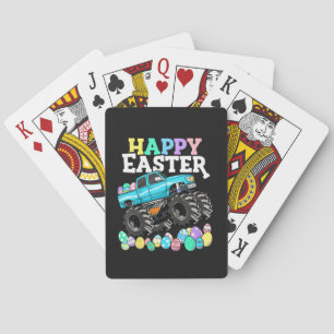 Jeu De Cartes Œufs de Pâques de Monster Truck de Joyeuses Pâques