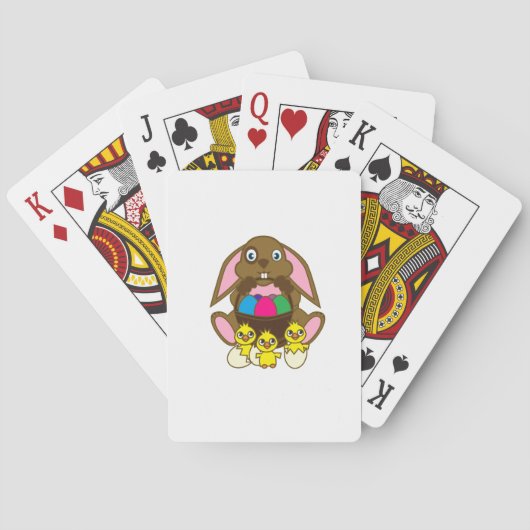 Jeu De Cartes Oeufs de Pâques Lapin (dos)