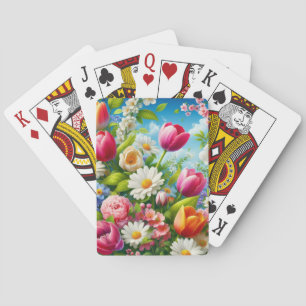 Jeu De Cartes OEuvre florale/printanière