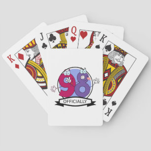 Jeu De Cartes Officiellement 98 Anniversaire.