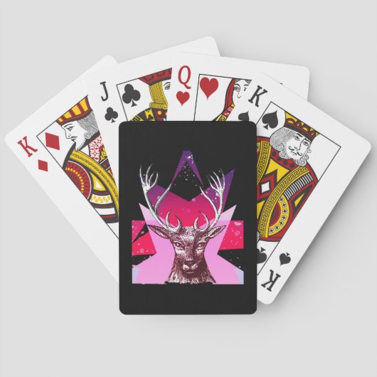 Jeu De Cartes Oh Cerf Conception Créative Fantaisiste (dos)
