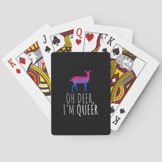 Jeu De Cartes Oh Cerf Drôle Fierté Bisexuelle Gay Lesbienne Desi