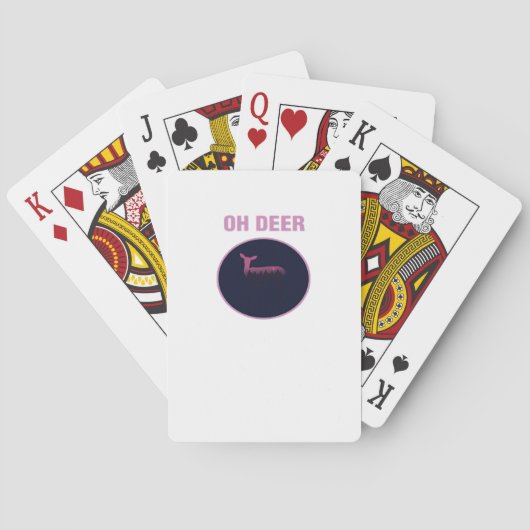 Jeu De Cartes Oh Cerf Moderne Esthétique (dos)