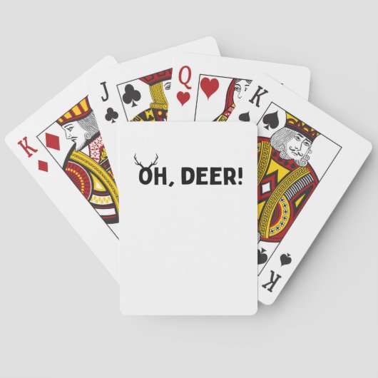 Jeu De Cartes Oh Cerf Simple Esthétique (dos)