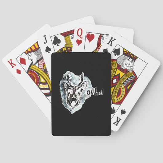 Jeu De Cartes Oh Cerf Style Moderne Tendance (dos)