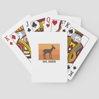 Jeu De Cartes Oh Deer Classic Simple Design 