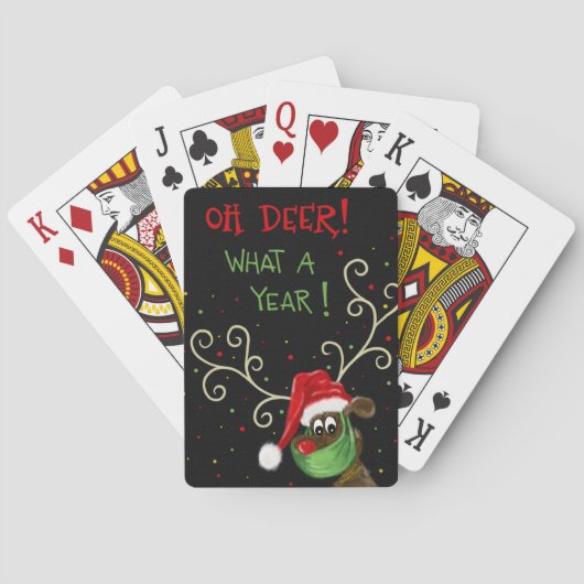 Jeu De Cartes ‘Oh Deer..Quelle année ! ’ Inspirété (dos)