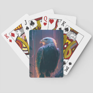 Jeu De Cartes Oiseau d'aigle Portrait animal Peinture Faune