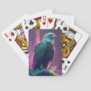 Jeu De Cartes Oiseau d'aigle Portrait animal Peinture Faune