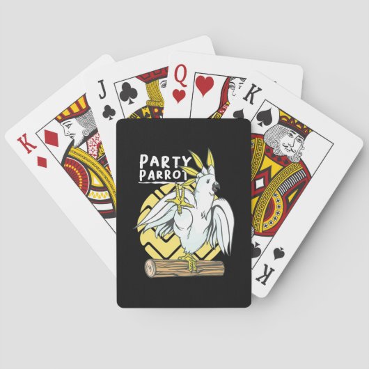Jeu De Cartes Oiseau de perroquet (dos)