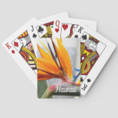 Jeu De Cartes Oiseau du Paradis Fleur Plante Hawaï (dos)