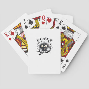 Jeu De Cartes Oiseau F-Caw-F d'Halloween Cool Unique