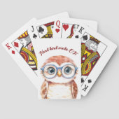Jeu De Cartes Oiseau Nerd geek (dos)