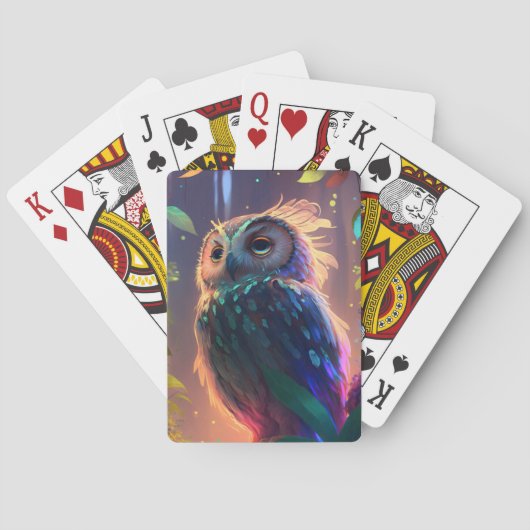 Jeu De Cartes Oiseau Oiseau Animal Portrait Peinture Faune Extér (dos)