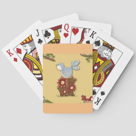 Jeu De Cartes Oiseaux de printemps (dos)