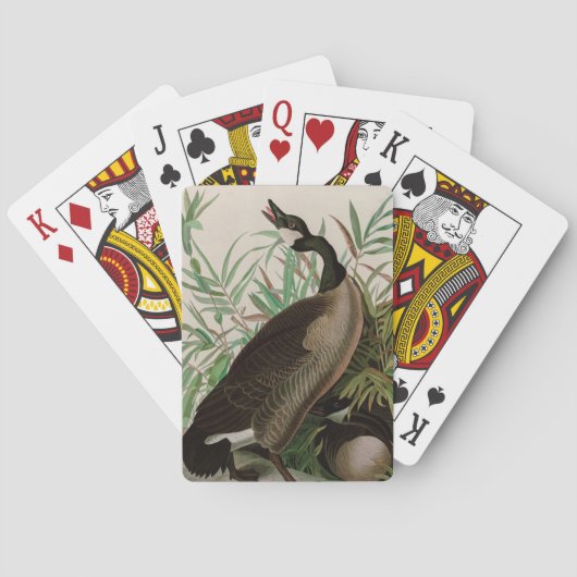 Jeu De Cartes Oiseaux du Canada Goose d'Amérique impression Audu (dos)
