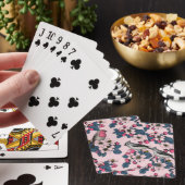 Jeu De Cartes Oiseaux et fleurs roses (In Situ)