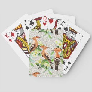 Jeu De Cartes Oiseaux Exotiques Sur La Dentelle