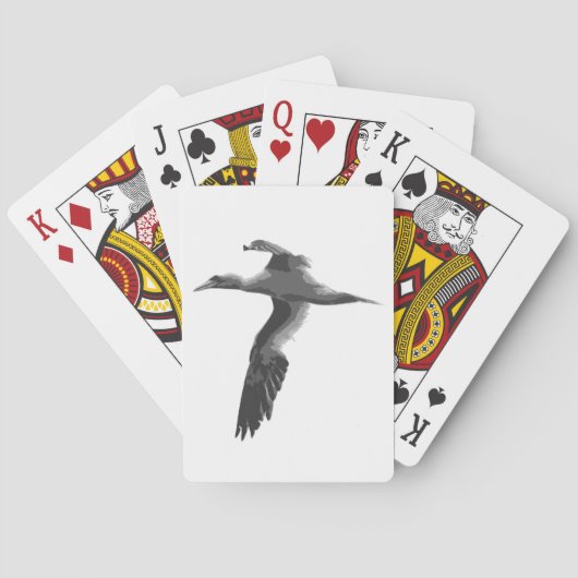 Jeu De Cartes Oiseaux marins Abstraits (dos)