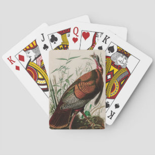 Jeu De Cartes Oiseaux sauvages de Turquie d'Amérique Audubon Imp
