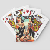 Jeu De Cartes Old School Tatttooed Pin-up (dos)