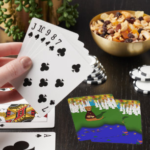 Jeu De Cartes Oliver la loutre au lac River Wolf en automne