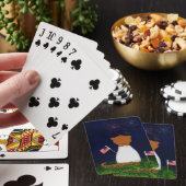 Jeu De Cartes Oliver Le Otter Regarde Les Feux D'Oeuvre (In Situ)