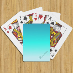 Jeu De Cartes Ombre Turquoise