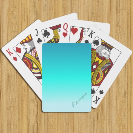 Jeu De Cartes Ombre Turquoise