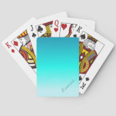 Jeu De Cartes Ombre Turquoise (dos)
