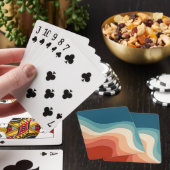 Jeu De Cartes Ondes de style rétro (In Situ)