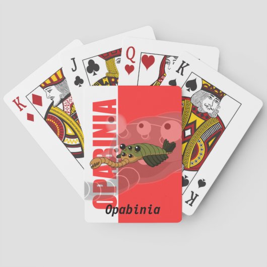 Jeu De Cartes Opabinia Animal préhistorique (dos)