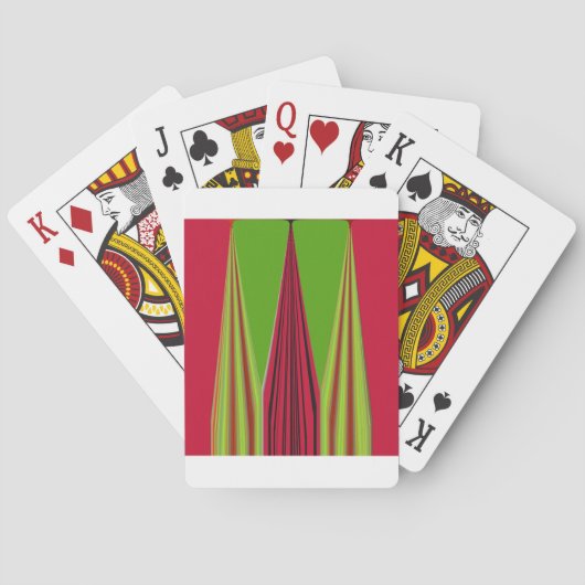 JEU DE CARTES OR ROUGE VERT (dos)