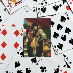 Jeu De Cartes Or Royal Doré Mythologie de la Reine de l'Égypte a