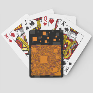Jeu De Cartes Orange alerte float abstrait Halloween boîte noire