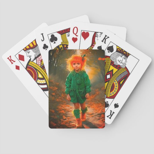 Jeu De Cartes Orange Haired Girl (dos)