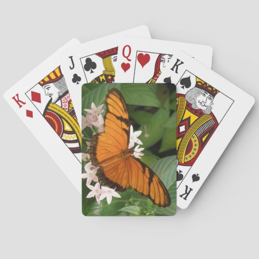 Jeu De Cartes Orange Julia Butterfly Playing (dos)
