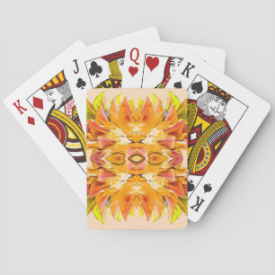 Jeu De Cartes ORANGE PLANTE - Digital Fractal Art -