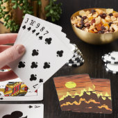 Jeu De Cartes Orange Sunset (In Situ)