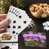 Jeu De Cartes Orchidée tropicale violette sauvage (In Situ)