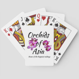 Jeu De Cartes Orchidées d'Asie