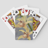 Jeu De Cartes Orchidées de Cymbidium éclaboussées Floral (dos)