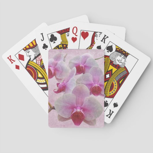 Jeu De Cartes Orchidées de teigne rose - Phalaenopsis (dos)
