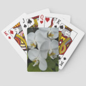 Jeu De Cartes Orchidées Phalaenopsis Blanche Floral (dos)