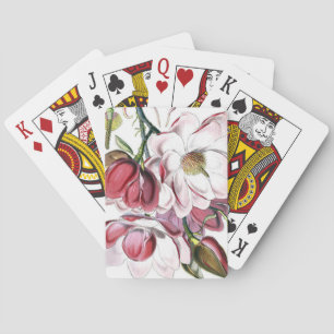 Jeu De Cartes Orchidées vintages Fleurs Illustration Art