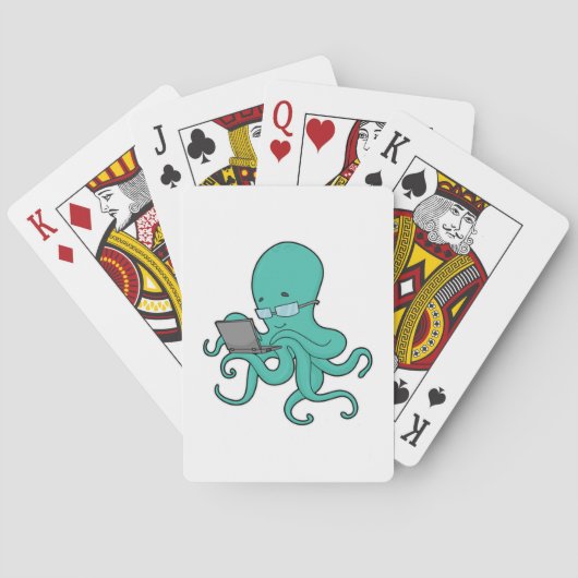 Jeu De Cartes Ordinateur portable Octopus (dos)