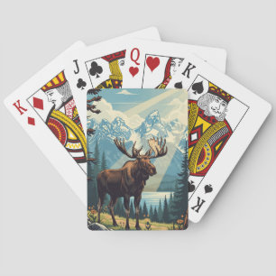 Jeu De Cartes Orignal vintage dans le parc national de Grand Tet