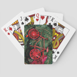 Jeu De Cartes Ornement à vélo sur un arbre de Noël