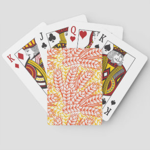 Jeu De Cartes Ornement avec oreilles de blé