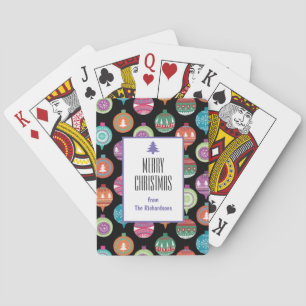 Jeu De Cartes Ornements de Noël personnalisés